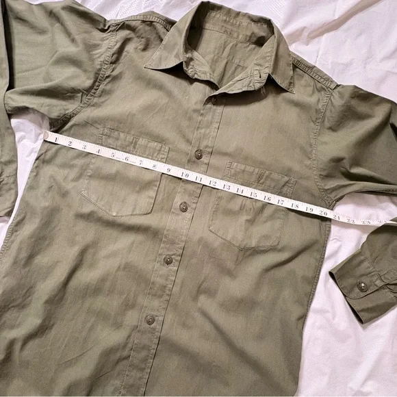 Vietnam Era US Navy Utility Shirt OG-107 Cotton Poplin USN Stencil NXSX Contract - Picture 10 of 13